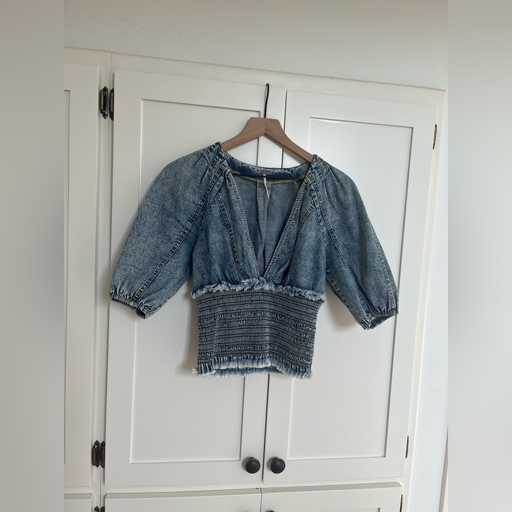 Free People denim top